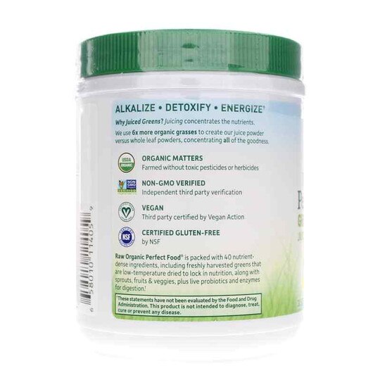 Raw Organic Perfect Food Green Powder, GOL